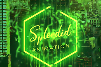make a splendid rain fx logo or intro animation