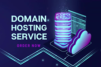 buy domain name, web hosting and wordpress full setup