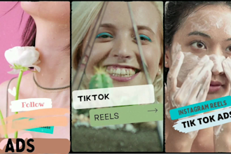 make tik tok ads, instagram reels or stories post professionally