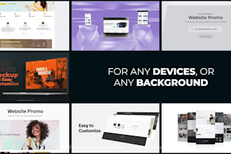 create a custom website promo and app promo, saas explainer
