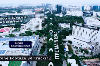 do drone video editing and google earth map animations