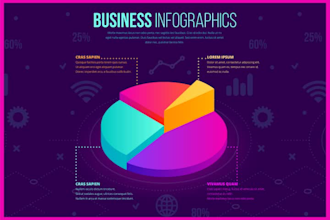 design powerful infographics, flowcharts and pie charts