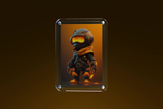 create dynamic 3d nft animation and trading card animation