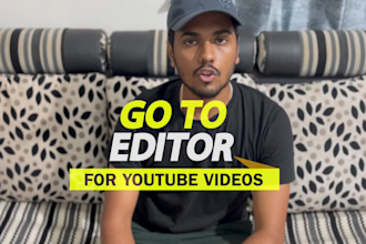 be your professional longterm editor for youtube videos
