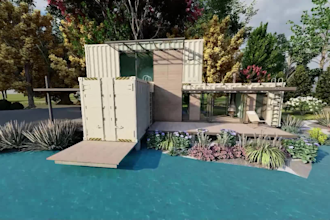 design or revamp shipping container house  restaurant, shop