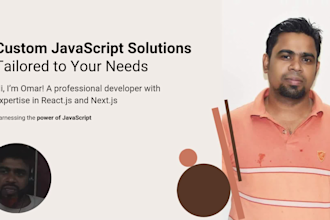 create custom javascript solutions using reactjs and nextjs