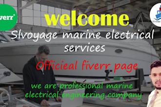 design yatch and boat electrical drawings