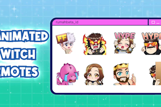 create cutest animated emotes for your stream