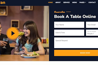 build a restaurant website with online orders and delivery