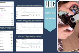 create human female ugc videos for your saas, tech or apps