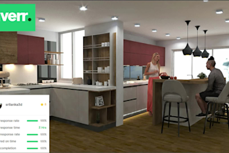 do the creative kitchen, wardrobe, and  all interior  design