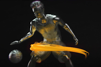 make amazing basketball logo intro in 24h
