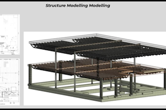 create 3d bim revit structure model of your project