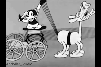 do 1930s rubber hose style, retro vintage cartoon, 2d traditional animation