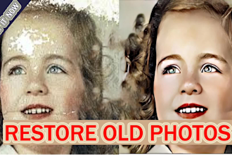 restore retouch edit fix repair recover colorize enhance old photos