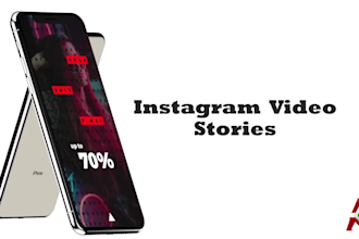 create eye catching story video for instagram, fb, snapchat