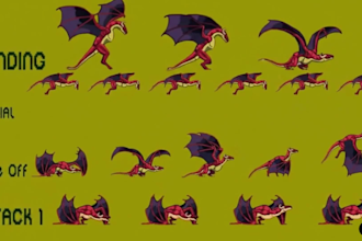 create pixel art sprite sheet character animation 2d game sprite pixel game art