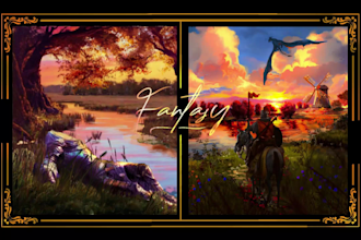 fantasy landscapes, character illustration, environment, digital painting