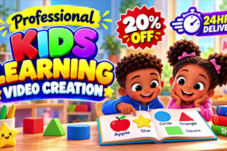 do kids learning videos, animation for kids, nursery rhymes, kids videos