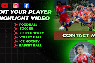 do foodball highlight video for recruitment of soccer player