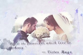 create beautiful watercolor photo slideshow video