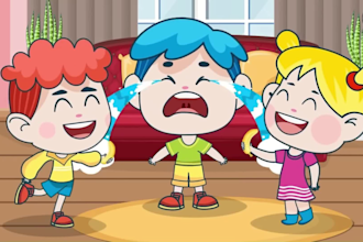 produce kids songs in different voices in english