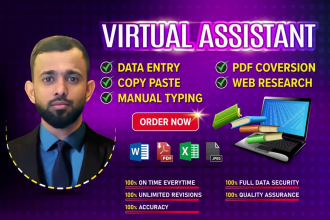 do english and arabic typing and data entry jobs with 80 wpm