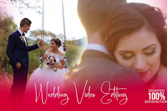 do cinematic look wedding video editing