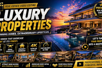 edit luxury real estate videos professionally