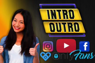 do youtube intro outro promo video opener or logo animation