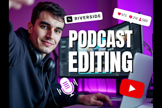 do professional video editing for your podcast