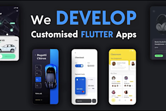 create a flutter application for you