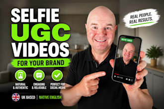 create selfie style male ugc actor videos for your brand
