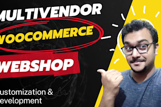 develop customize backup multivendor woocommerce webshop
