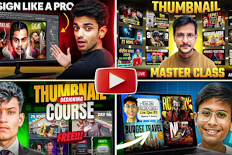 design viral clickbait youtube thumbnails in 2 hours