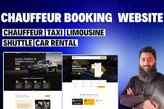 design a chauffeur, taxi, or limousine booking website with wordpress, elementor