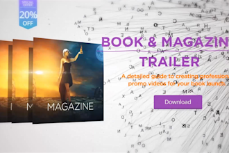 create a book or magazine trailer video