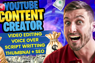 be your faceless youtube video editor and content creator