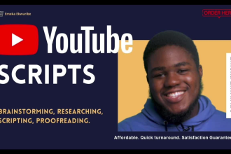 research and write a script for your youtube videos