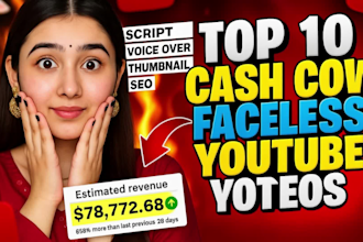 create faceless cash cow videos or faceless youtube video editor