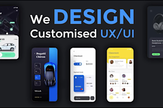 do UI UX design, mobile UI design, app design, prototype