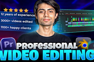 do professional youtube video editing, shorts, ads, and more