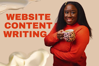 be your website content writer