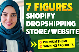 build automated shopify dropshipping store, design, redesign shopify website