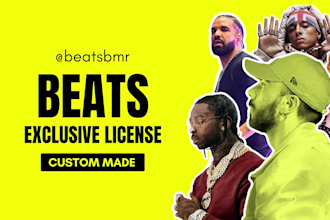 create an exclusive trap, rnb, drill, hiphop beat