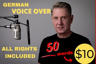 record a professional german male voice over