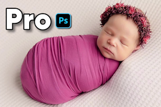 high end newborn baby maternity family photo retouching and editing in photoshop