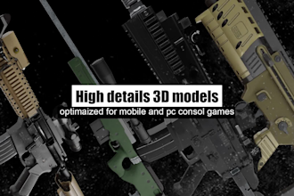 make gun model and game props for your game