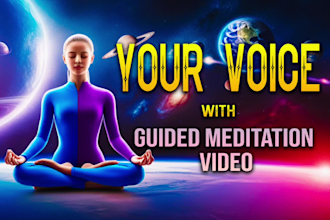 create guided meditation videos using your voice