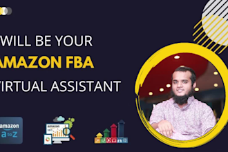 be your amazon fba virtual assistant for private label and fbm
